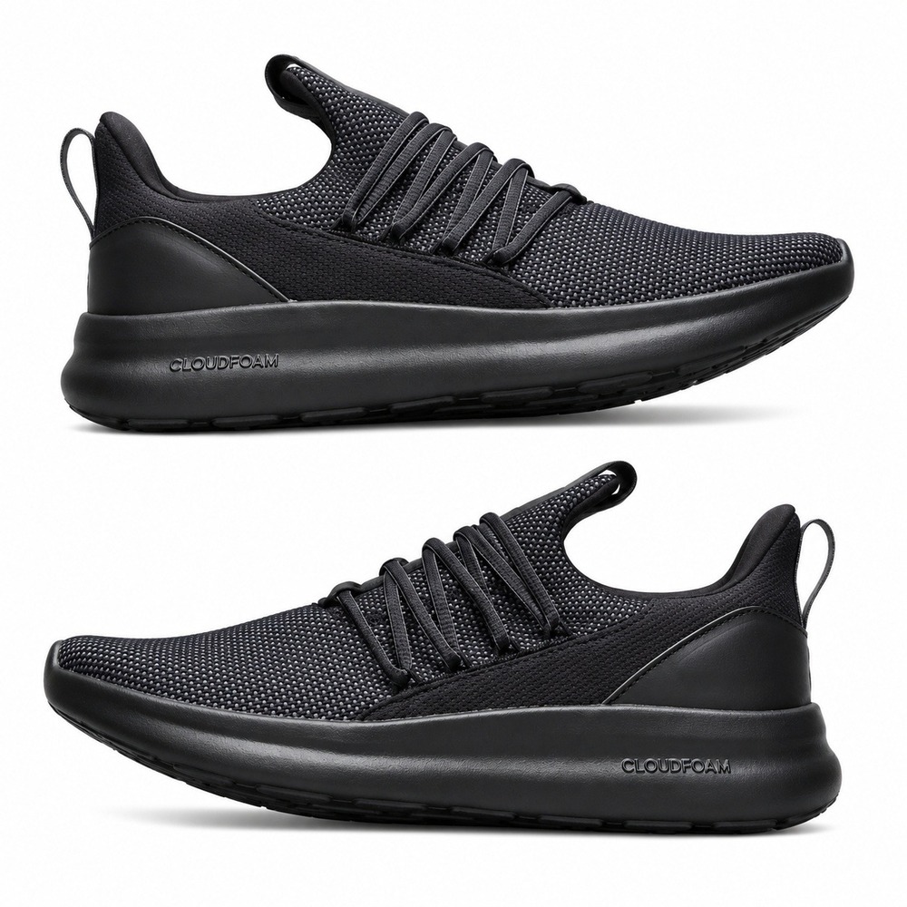 Adidas Lite Racer Adapt 7.0 Sneakers Mens 11.5 Black Cloudfoam NEW‎